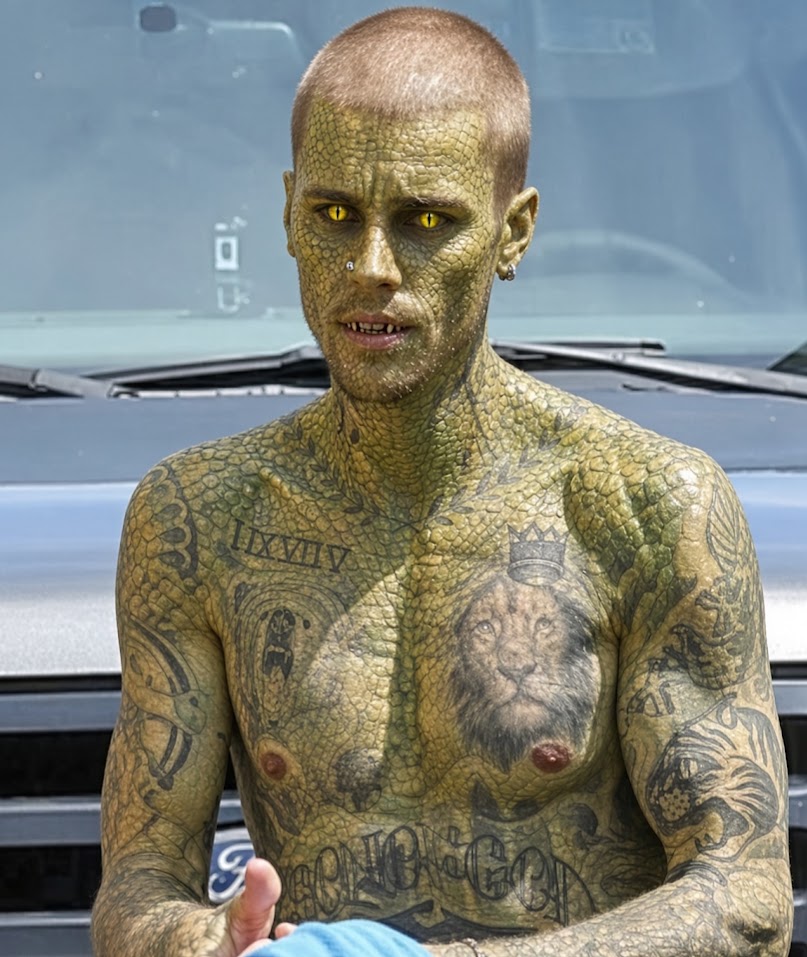 BIEBER REPTILIAN project artwork